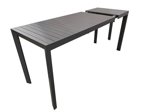 Trieste - Azura Ext. 9pc Rect.. Dining Gunmetal