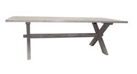 Bolsena 9pc Low Dining Rectangle setting -Major Brown
