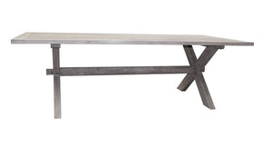 Bolsena 9pc Low Dining Rectangle setting -Major Brown