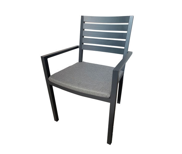 Trieste 5pc Square Dining-Gunmetal